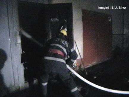 Incendiu la o fabrică de pe Clujului. Un camion încărcat cu butelii, la un pas de explozie (VIDEO)